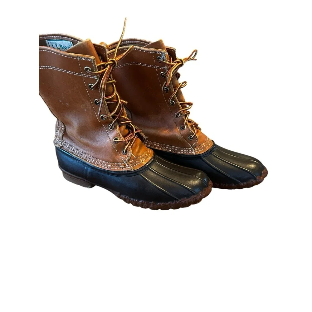 L.L. Bean Maine Hunting Shoes Womens Duck Boots, Size‎ 9 M Vinatge Freeport